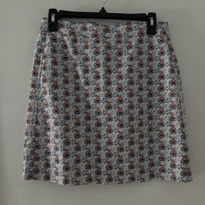 Patterned J. Crew Mini Skirt